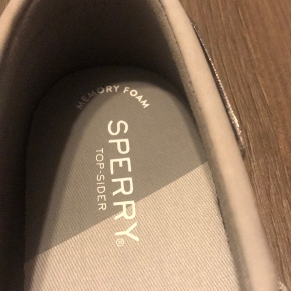 Sperry Sailor Boat Shoes, Leather Grey 9 - Picture 4 of 5